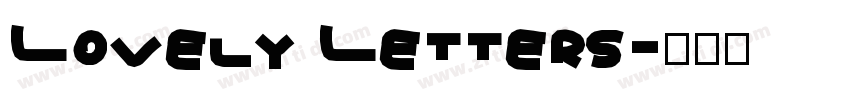 Lovely Letters字体转换